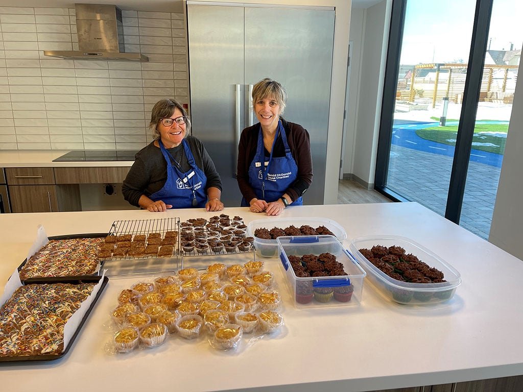 Cheryl and Brenda - Baking volunteers